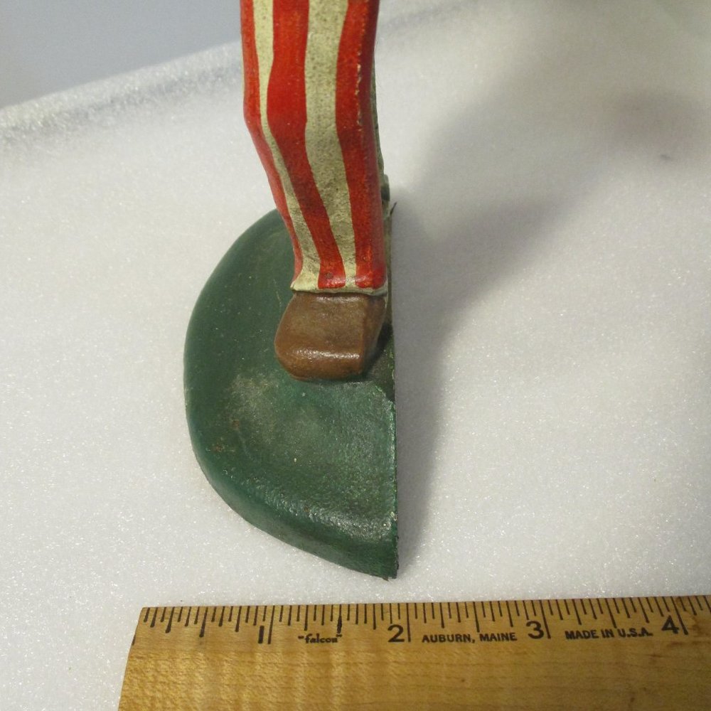 Vintage Uncle Sam Cast Iron Metal Doorstop Door Stop Americana Patriotic - Picture 8 of 12
